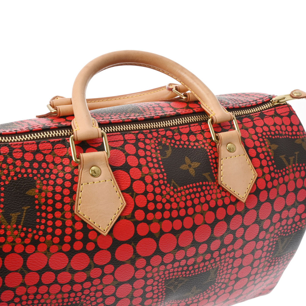Louis Vuitton Monogram Town Speedy Rouge Leather Handbag - Picture 8 of 11